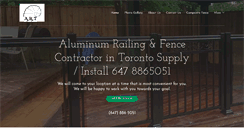 Desktop Screenshot of aluminumrailingtoronto.com